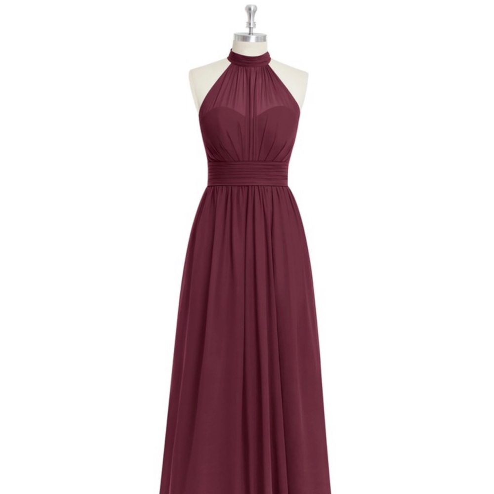 Azazie Iman Cabernet Bridesmaid Dress